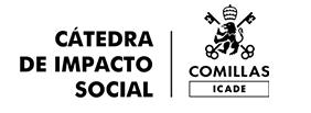 Logo catedra de impacto social comillas icade